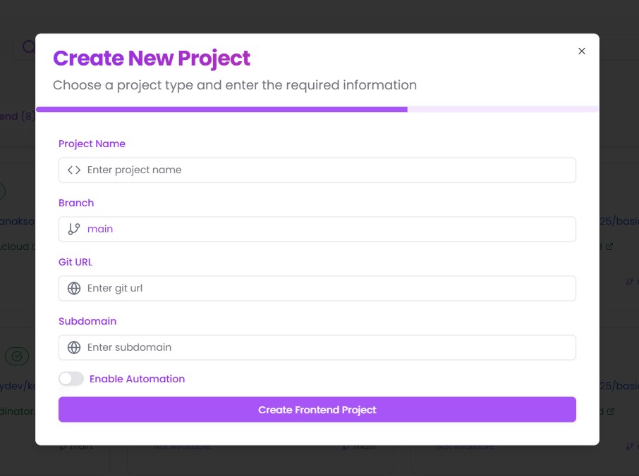 Configure deployment settings